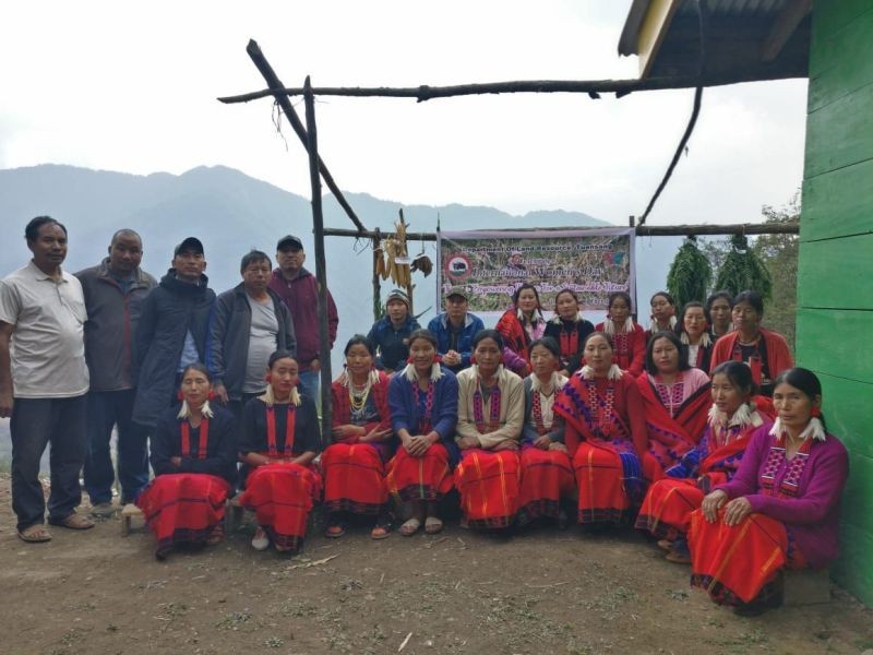 The Tuensang Department of Land Resources organised IWD programme for the womenfolk of Chendang village on March 8. (Morung Photo)